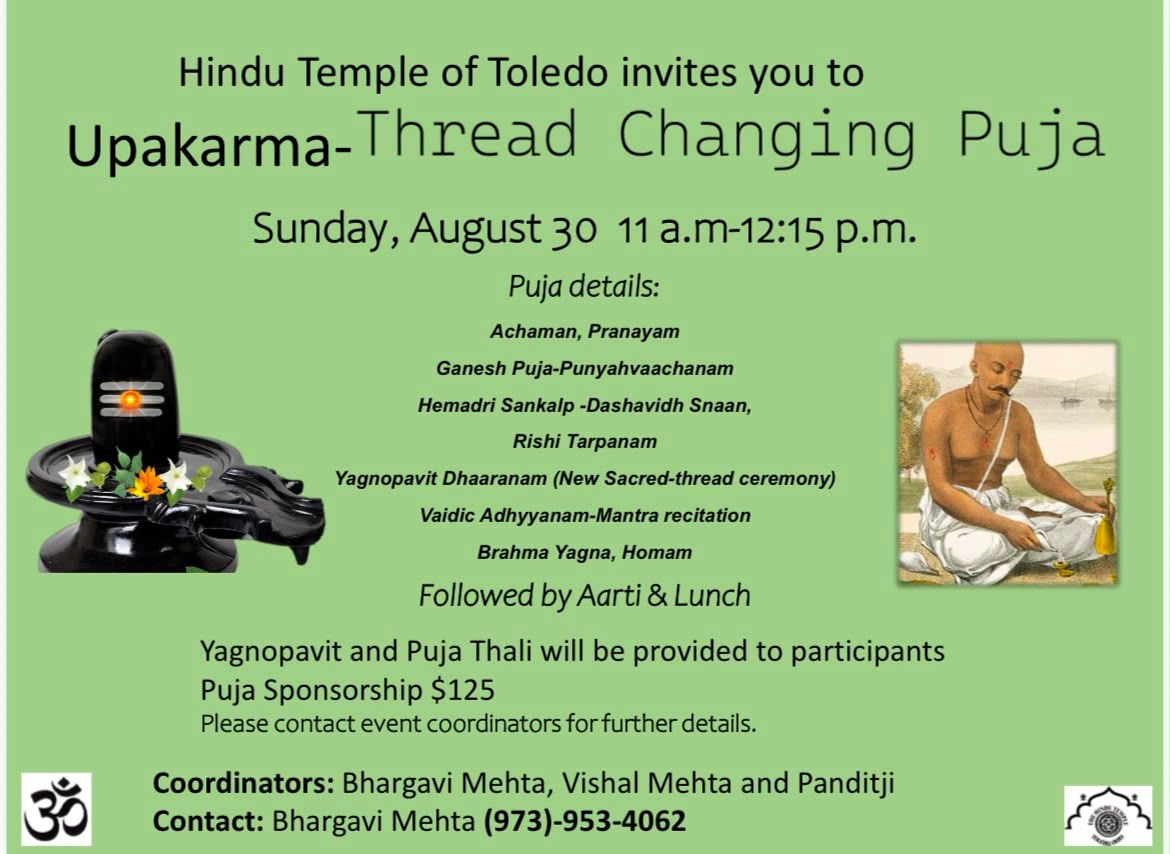 Upakarma - Thread Changing Puja event poster